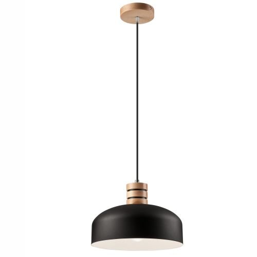 Lampe à suspendre Lampe de salle à manger Noir Bois