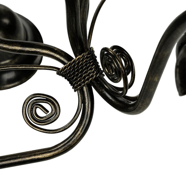 Shabby Noir Suspension 3-flmg Art Nouveau