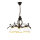 Lampe à suspendre de table Shabby noir métal 5-flmg