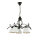 Lampe à suspendre de table Shabby noir métal 5-flmg