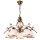 Lampe à suspendre Shabby brun antique métal 5 flammes