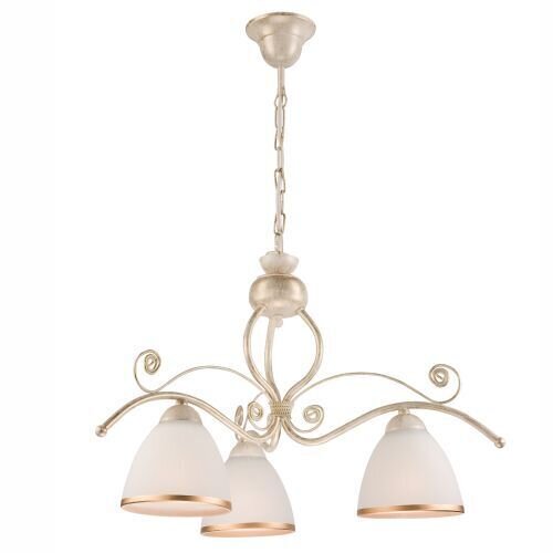 Lampe à suspendre Table de salle à manger Shabby Blanc Métal 3 flammes