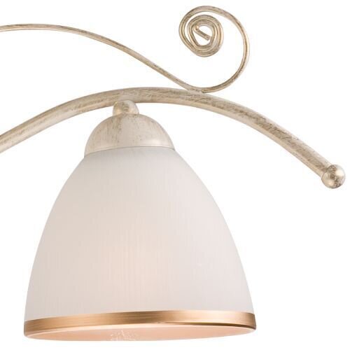 Lampe à suspendre Table de salle à manger Shabby Blanc Métal 3 flammes