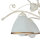 Shabby Blanc Suspension Métal 5-flmg Table de salle à manger