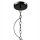 Noir Lampe suspendue Métal Design Table à manger