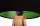 Lampe de table Abat-jour Noir Vert Rétro 46cm Bois