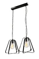 Lampe &agrave; suspendre LEOSIA Noir Lampe design moderne