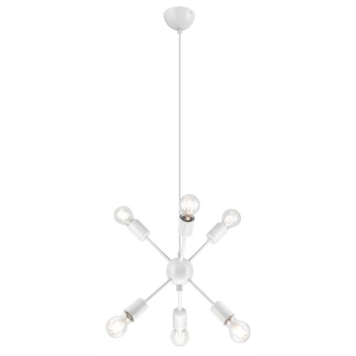 Lampe à suspendre élégante ANETHA Blanc Table à manger moderne