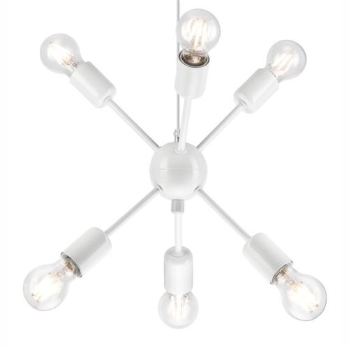 Lampe à suspendre élégante ANETHA Blanc Table à manger moderne