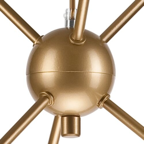 Lampe à suspendre métal or 6-flmg table à manger stylée