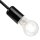 Lampe à suspendre de table noir métal 6-flmg