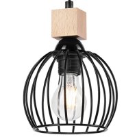 Suspension CHANIA Noir Métal rond Table de salle...