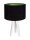 Noir vert lampe de table bois 46cm rétro JERRY