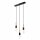 Lampe à suspendre CHANIA Noir long Lampe de table à manger