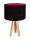 Lampe de table JERRY Noir Rose Rétro Tripode 46cm