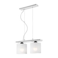 Brillante lampe &agrave; suspendre CARESA Blanc longue...