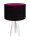 Lampe de table Blanc Noir Rose Bois Tripode 46cm Rétro