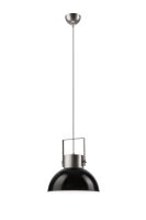 Lampe à suspendre verre noir rond table à...