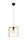 Suspension LIA Marron polyvalent carr&eacute; salle &agrave; manger