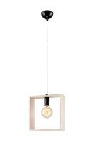 Lampe suspendue moderne en bois angulaire Lampe de table...