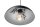 Lampe à suspendre rétro en noir argenté ronde table à manger