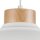 Lampe Table à manger Lampe à suspendre Blanc Bois Rétro ronde
