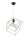 Lampe &agrave; suspendre design Ambiente Noir M&eacute;tal Table &agrave; manger