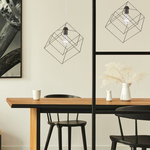 Suspension angulaire AGATRIA Anthracite Lampe design