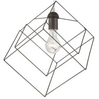 Suspension angulaire AGATRIA Anthracite Lampe design