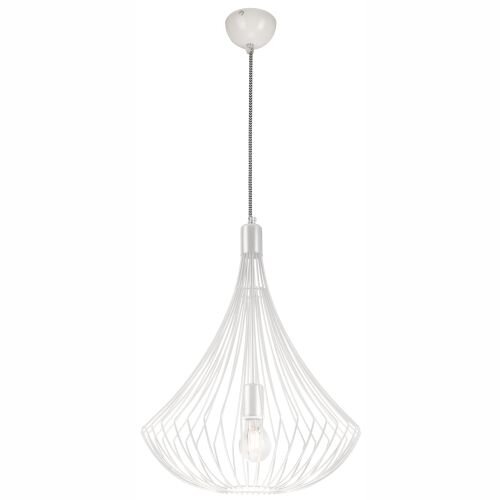 Suspension Blanc Métal rond Design moderne