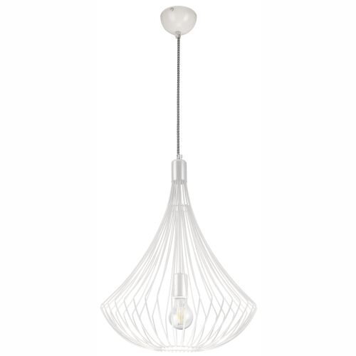 Suspension Blanc Métal rond Design moderne