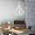 Suspension Blanc Métal rond Design moderne