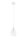 Lampe &agrave; suspendre ronde Blanc M&eacute;tal Lampe de table &agrave; manger