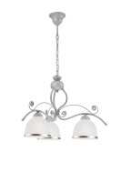Suspension M&eacute;tal Verre 3-flmg Art Nouveau Cuisine