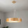 Lampe à suspendre bois chêne verre 3-flmg Ø47cm cuisine