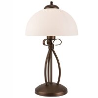 Lampe de table Marron Métal rond Lampe rustique