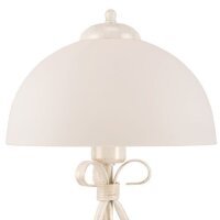 Lampe de table Blanc 43cm Métal rond Rustique LIRLIN