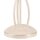 Lampe de table Blanc 43cm Métal rond Rustique LIRLIN