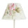 Lampe de table métal shabby blanc tissu rond maison de campagne