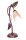 Lampe de table M&eacute;tal Orange H:49cm Rustique MARILYN