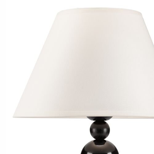 Lampe de table en tissu noir H:38cm Landhaus MADISYN