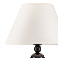 Lampe de table en tissu noir H:38cm Landhaus MADISYN