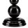 Lampe de table en tissu noir H:38cm Landhaus MADISYN