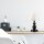 Lampe de table en tissu noir H:38cm Landhaus MADISYN