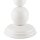 Lampe de table MADISYN Blanc Tissu H:38cm rond Campagne