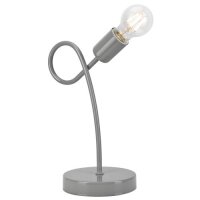 Lampe de table en m&eacute;tal Gris H:32cm styl&eacute;...