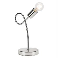 Lampe de table MADALYNN Chrome Moderne H:32cm M&eacute;tal
