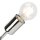 Lampe de table MADALYNN Chrome Moderne H:32cm Métal