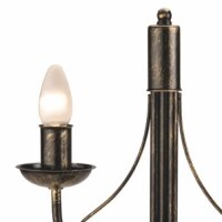 Lampe de table Métal Noir Rustique H:36cm Antique