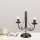 Lampe de table Métal Noir Rustique H:36cm Antique